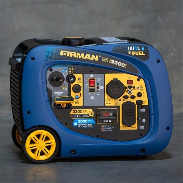 Firman Portable and Inverter Generator, Gasoline/Liquid Propane, 3,000 W/2,700 W Rated, Recoil Start FIR-WH03041 - main